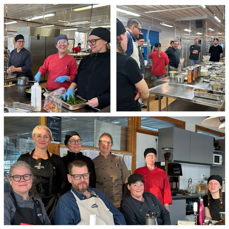 stackysdotcom's tweet image. Nästa stop blev Härnösands kommun och Produktionsköket Navet. Mycket mat, prat och skratt när vi testade recept som passar större kök. Tack Anders Kjellberg för besöket. Paulig PRO Daniel Persson Miriam Hallgren