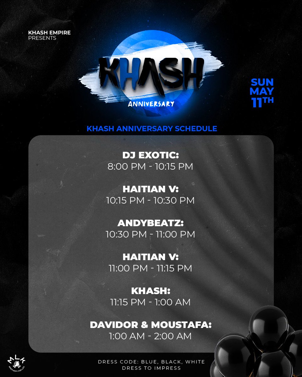dwetmedamyo's tweet image. ✨KHASH ANNIVERSARY✨
5/11/25
Empire Lounge, 49 Westfield Ave, Elizabeth, NJ 07208

@khash_empire / @andybeatz__ 
/ Davidor and Moustafa / @DJExotic 
/ @JustVlad 

Tix: eventbrite.com/e/khash-annive…

Bottles/VIP: 646-945-0236

#khash #khashempire #pagenmouvmansankhash #khashanniversary