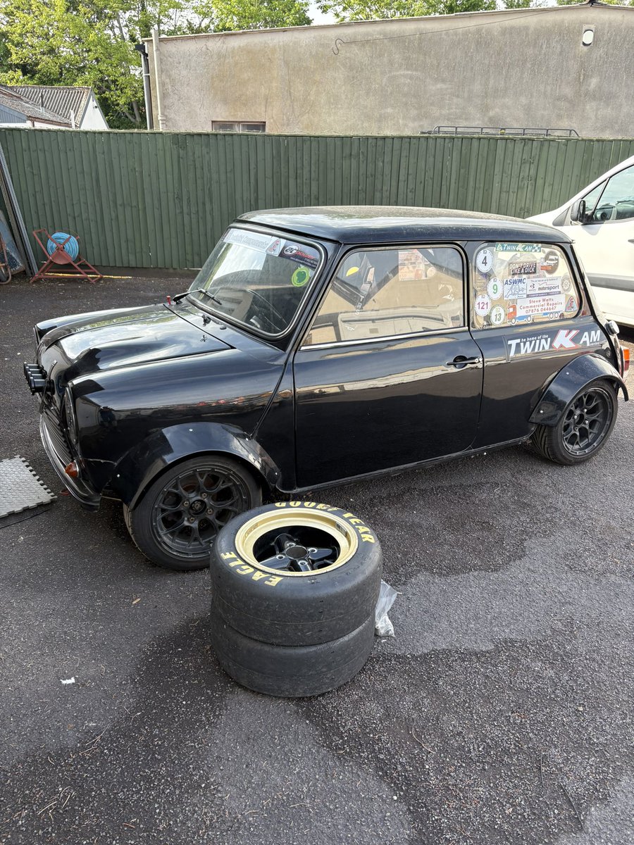 Sat outside with an engine refitted, soon to be back out in action in a couple of months.