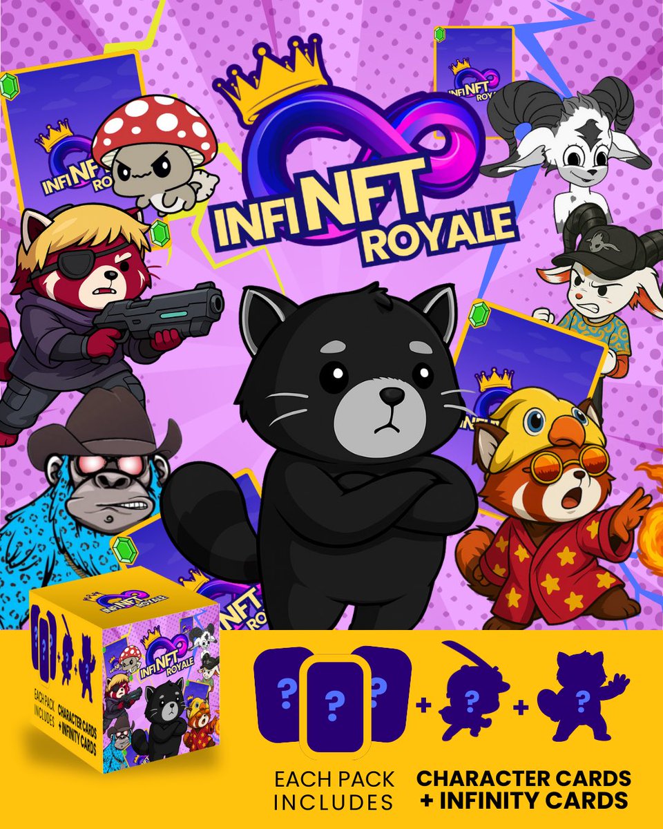 In just a few short weeks infiNFT Royale will be available for all to play!

We are bringing communities together in a whole new way.

Our goal is to add value and utility to the projects you love so much.

Join us on this journey and click the link in my bio to pre-register!