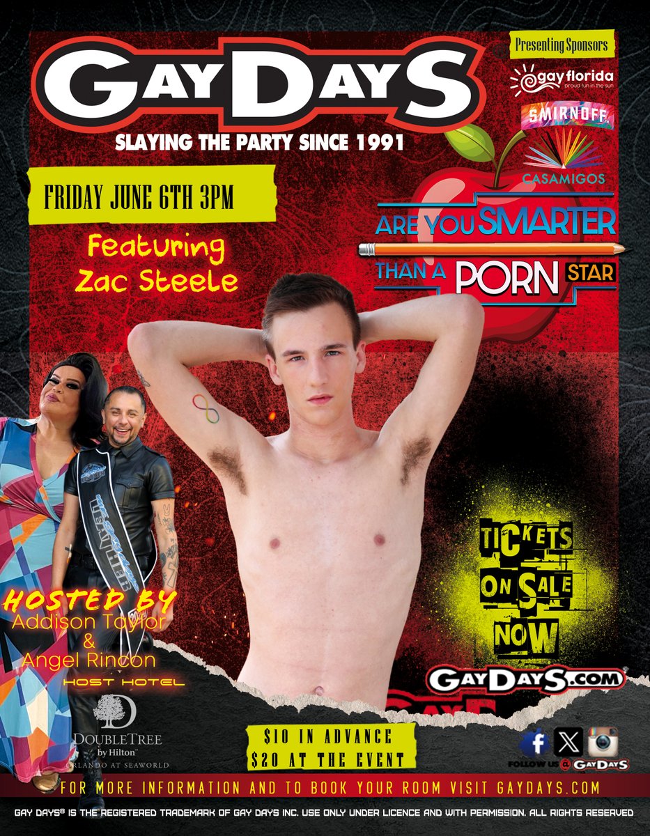 TONIGHT 3PM
Curious about how sharp your knowledge really is? Here’s a chance to find out with "Are you Smarter than a Porn Star" hosted by Addison Taylor and Angel Rincon. It’s not just a game—it’s a test of what you know and what you think you know. Bring your smart phone and