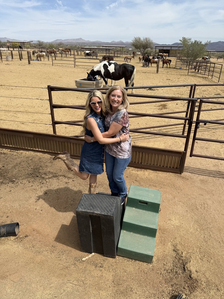 Horsin’ around this Mother’s Day!! 🤣🐴🤠  Loved celebrating my mom at an amazing cowboy church service and went out for a nice lunch. Quality time is the best gift. ❤️ Mom, we love you!!