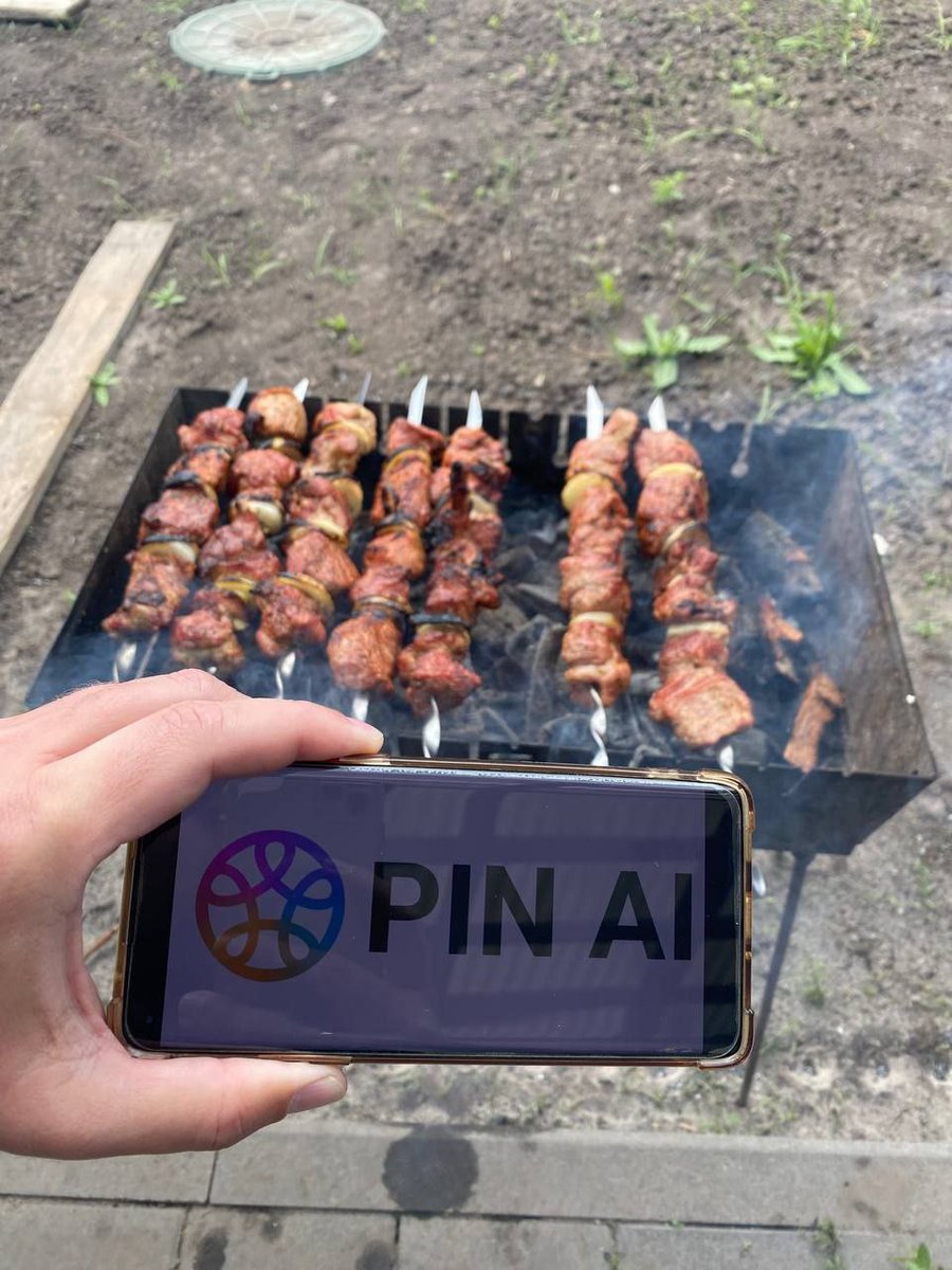 MakassjakaMaks's tweet photo. PIN AI Photo Contest Entry
Took this shot with the PIN AI logo in front of something truly special — a cozy barbecue with friends, delicious shashlik on the grill, and laughter all around.
@pinai_io
#PINAIUkraine
@dakehnyy
@edward_evm
@0xStacy1
@onv1ser https://t.co/Ty3QxIaTca