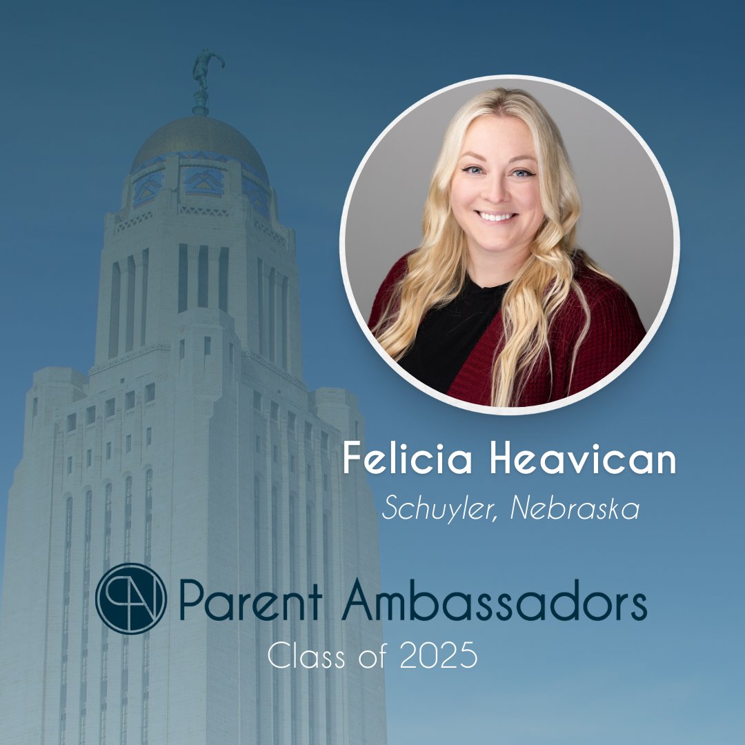 Meet Felicia Heavican, a farm mom from Schuyler, NE, and a member of our Parent Ambassador Class of 2025! 💙 Read more about the Class of 2025: bit.ly/3GLWbwy