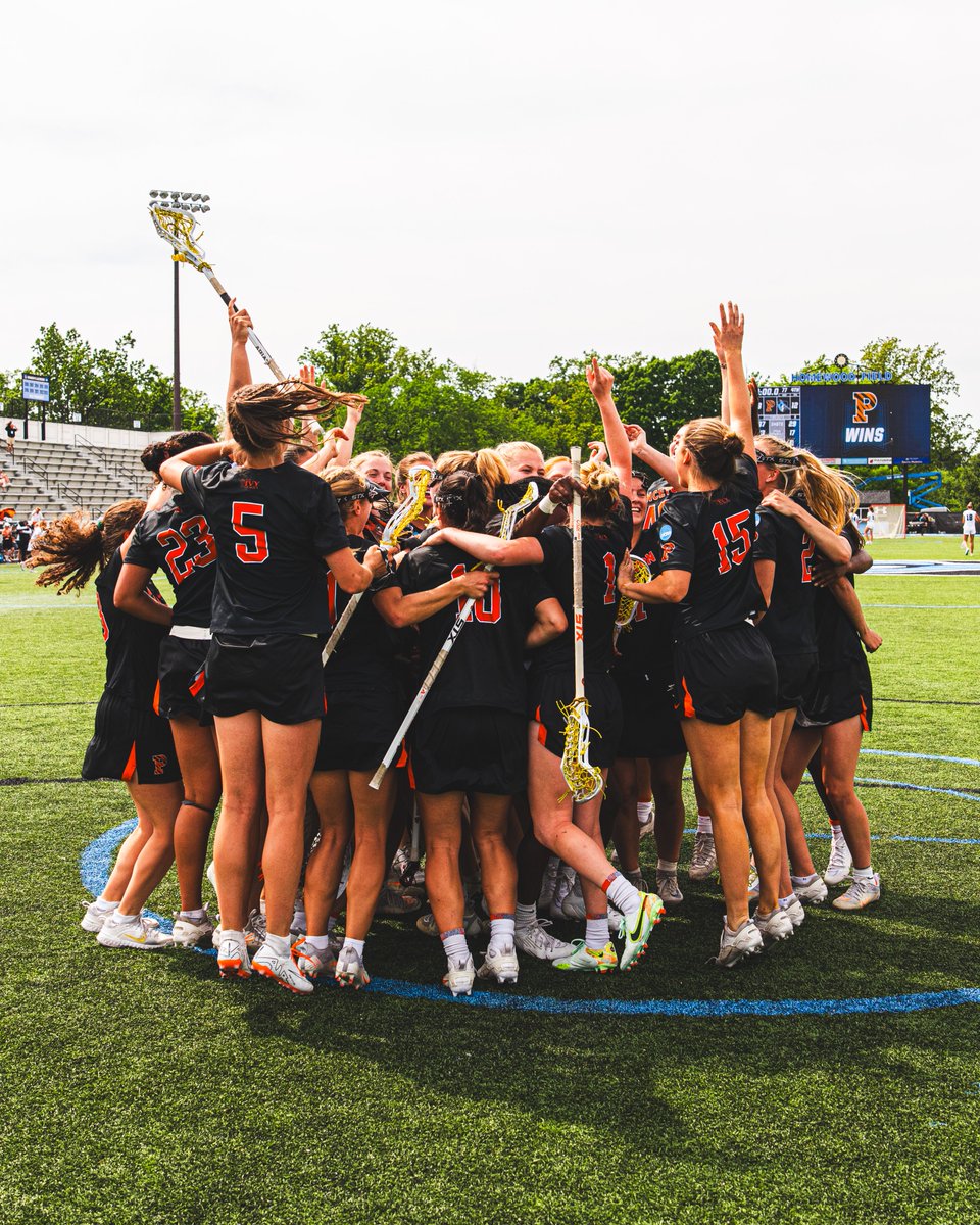 Catch Us In The Quarters!

For the first time since 2019, the Tigers have advanced to the <a href="/NCAALAX/">NCAA Lacrosse</a> Quarterfinals!

🔗:  tinyurl.com/28q8r2j5