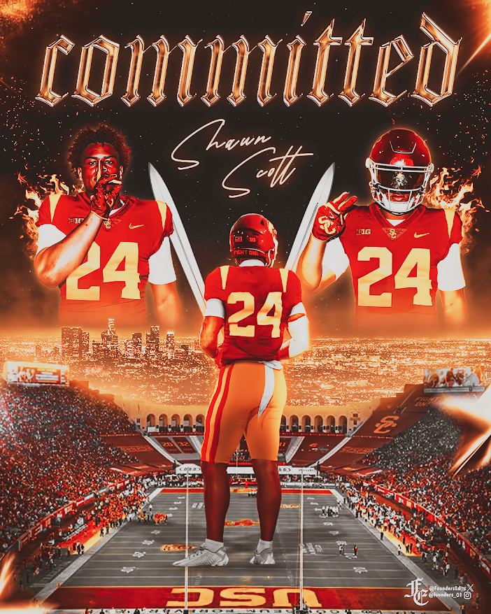 Founders Edits (@foundersedits) on Twitter photo 🚨Breaking:
Mater Dei standout and 4⭐ Linebacker, Shaun Scott, has committed to USC✌
At 6'3 & 225 LBS, Scott holds offers including Texas, Ohio State, Oregon, Oklahoma, and more.
<a href="/shaunnscottt/">SHAUN SCOTT</a> x <a href="/uscfb/">USC Football ✌️</a> x <a href="/flowlikerob/">Rob Ryan</a> 🚨Breaking:
Mater Dei standout and 4⭐ Linebacker, Shaun Scott, has committed to USC✌
At 6'3 & 225 LBS, Scott holds offers including Texas, Ohio State, Oregon, Oklahoma, and more.
<a href="/shaunnscottt/">SHAUN SCOTT</a> x <a href="/uscfb/">USC Football ✌️</a> x <a href="/flowlikerob/">Rob Ryan</a>