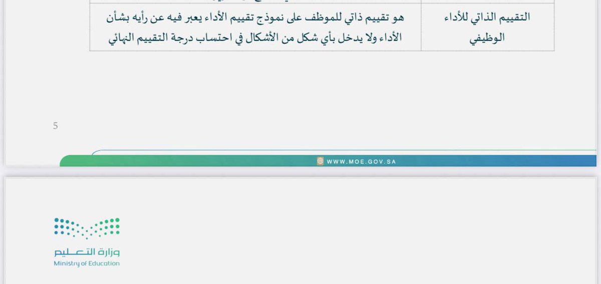 adnan3li's tweet photo. 📍التقييم الذاتي للأداء الوظيفي:
هو تقييم ذاتي للموظف على نموذج تقييم الأداء يعبر فيه عن رأيه بشأن الأداء ولا يدخل بأي شكل من الأشكال في احتساب درجة التقييم النهائي.

📍طريقة تعبئة التقييم الذاتي:

للدخول على التقييم الذاتي في نظام فارس اتبع الخطوات التالية:

 1. الدخول إلى نظام فارس:
 • افتح المتصفح وادخل على الرابط:

https://t.co/0VZq0kAZrC

 2. تسجيل الدخول:
 • أدخل اسم المستخدم وكلمة المرور (بيانات حسابك في نظام فارس).
 • أدخل رمز التحقق ثم اضغط “تسجيل الدخول”.

 3. الدخول على شاشة التقييم الذاتي:
 • بعد تسجيل الدخول، اختر من القائمة الجانبية أو الرئيسية:
 • صلاحية الخدمة الذاتية للموظف.
 • ثم اختر التقييم الذاتي للأداء الوظيفي.

 4. بدء التقييم:
 • اختر السنة أو الفترة الخاصة بالتقييم.
 • ستظهر لك خانات التقييم الخاصة بك، أدخل البيانات والتقييم الذاتي بناءً على المعايير المحددة.

 5. الحفظ والإرسال:
 • بعد إكمال التقييم، اضغط على حفظ أو إرسال (حسب المتاح).
 • تأكد من ظهور رسالة تؤكد إتمام العملية بنجاح.

⸻

ملاحظات مهمة:
 • يجب أن تكون فترة التقييم مفتوحة من قبل الإدارة، وإلا فلن يظهر لك الخيار.
 • يفضل استخدام متصفح حديث مثل Google Chrome.
 • في حال وجود مشاكل، تواصل مع الدعم الفني في إدارتك التعليمية.

#الأداء_الوظيفي_للمعلمين 
#وزارة_التعليم
