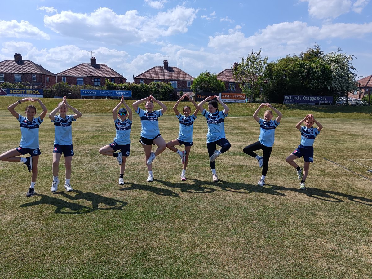 Hartlepool CC Women & Girls (@hccwandg) on Twitter photo A great day of Girls Softball at <a href="/MiddlesbroughCC/">Middlesbrough CC</a> for the <a href="/NYACCOFFICIAL/">NYACC</a> GU12s. Three great games against <a href="/CricketMarton/">Marton Cricket Club ๐</a>, <a href="/richmondshirecc/">Richmondshire CC</a> & Boro in glorious sunshine although it was a touch breezy.
Pre-game Yoga may become a thing.
#HerGameToo A great day of Girls Softball at <a href="/MiddlesbroughCC/">Middlesbrough CC</a> for the <a href="/NYACCOFFICIAL/">NYACC</a> GU12s. Three great games against <a href="/CricketMarton/">Marton Cricket Club ๐</a>, <a href="/richmondshirecc/">Richmondshire CC</a> & Boro in glorious sunshine although it was a touch breezy.
Pre-game Yoga may become a thing.
#HerGameToo
