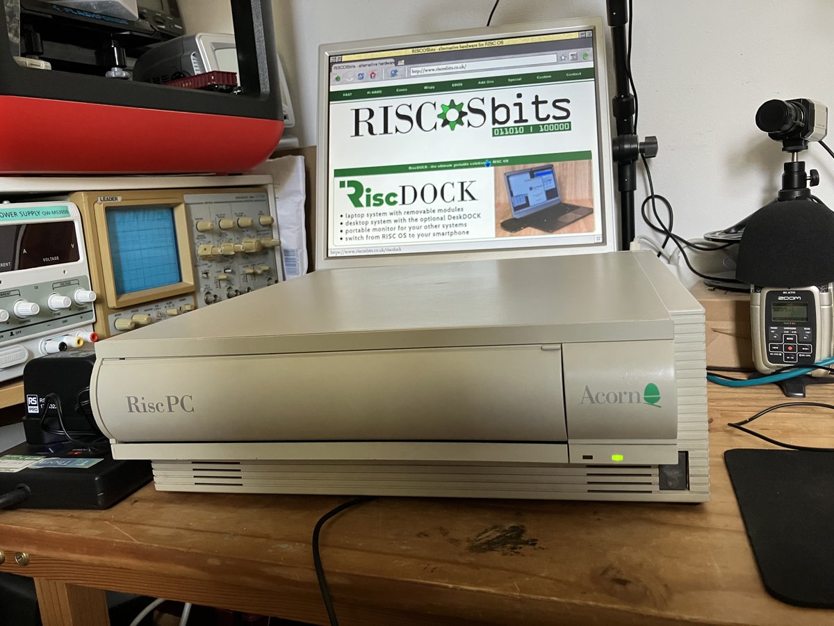 WiFiSheep's tweet image. A huge thank you to Andy Marks of @RISCOSbits for kindly donating a custom #RISC_OS 5 ROM image allowing my custom #Acorn RISCPC to use #NVMe SSD natively - meaning the machine now runs entirely solid state. This build should be at @tnmoc next month &amp;amp; @computermuseum in November!