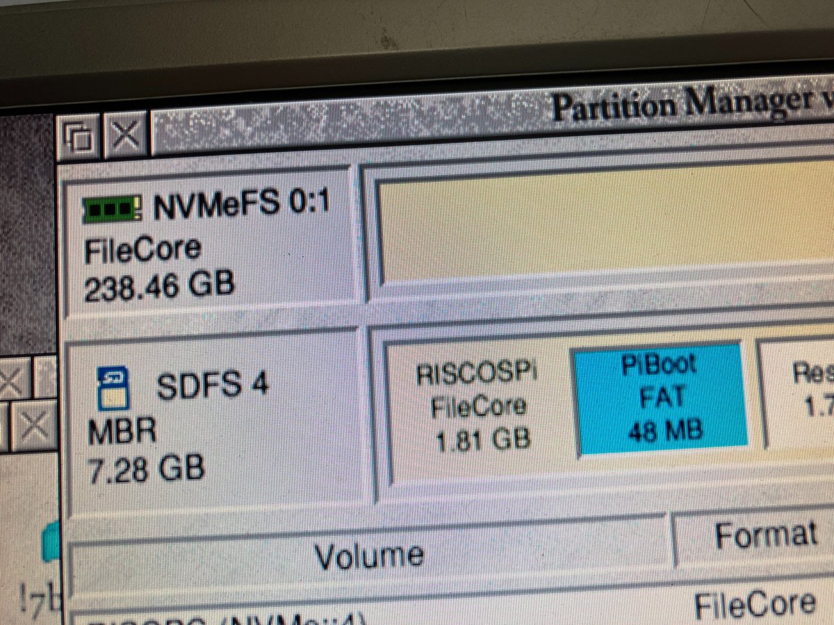 WiFiSheep's tweet image. A huge thank you to Andy Marks of @RISCOSbits for kindly donating a custom #RISC_OS 5 ROM image allowing my custom #Acorn RISCPC to use #NVMe SSD natively - meaning the machine now runs entirely solid state. This build should be at @tnmoc next month &amp;amp; @computermuseum in November!