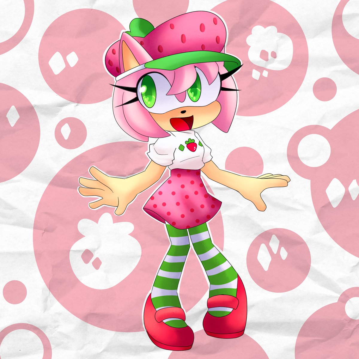 STRAWBERRY SHORTCAKE AMY???? FUCK YEAH🩷🍓 its my first time in a DTIYS, and I love that it is with this😭✨

#Dorkdtiys #amyrose #amyrosefanart #SonicTheHedgehog