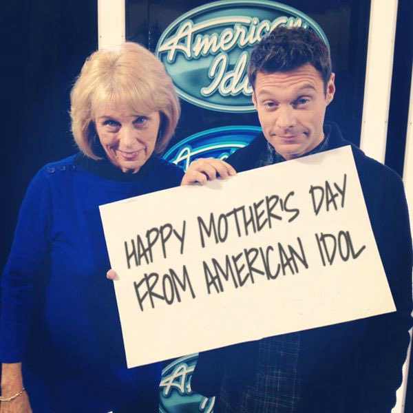 RyanSeacrest's tweet image. My mom will be watching #AmericanIdol tonight, what about you? Happy #MothersDay to all the supportive moms, we love you and thanks for always showing up!