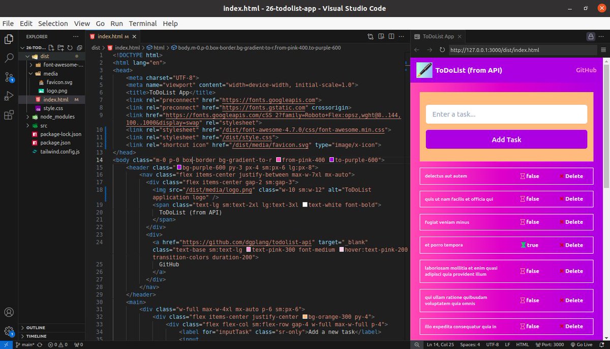Plang Gabriel Damwesh (@dgplang) on Twitter photo #100DaysofCodingChallenge
Day 057/100
Using JavaScript's fetch command to get API resource that populates the ToDoList App seen here
<a href="/blockfuselabs/">Blockfuse Labs</a>
<a href="/devlongs_/">devlongs</a>
<a href="/scarfacedoteth/">ScarFace | Blockfuse Labsξ¨| ProdFest</a>
@Dmitong
<a href="/0xkingkc/">Kingsley Gbutemu Kefas</a>
<a href="/SuleimanShaaibu/">Shaaibu Suleiman</a>
<a href="/The_5thSon/">The_5thSon</a>
<a href="/emmanueldoji/">web3normad</a>
<a href="/Jethrosmitt/">Jethro Lopwus</a>
<a href="/LuckifyT/">Lucky Kamshak</a>
<a href="/DimkaYilrit/">Dimka Yilrit</a> #100DaysofCodingChallenge
Day 057/100
Using JavaScript's fetch command to get API resource that populates the ToDoList App seen here
<a href="/blockfuselabs/">Blockfuse Labs</a>
<a href="/devlongs_/">devlongs</a>
<a href="/scarfacedoteth/">ScarFace | Blockfuse Labsξ¨| ProdFest</a>
@Dmitong
<a href="/0xkingkc/">Kingsley Gbutemu Kefas</a>
<a href="/SuleimanShaaibu/">Shaaibu Suleiman</a>
<a href="/The_5thSon/">The_5thSon</a>
<a href="/emmanueldoji/">web3normad</a>
<a href="/Jethrosmitt/">Jethro Lopwus</a>
<a href="/LuckifyT/">Lucky Kamshak</a>
<a href="/DimkaYilrit/">Dimka Yilrit</a>