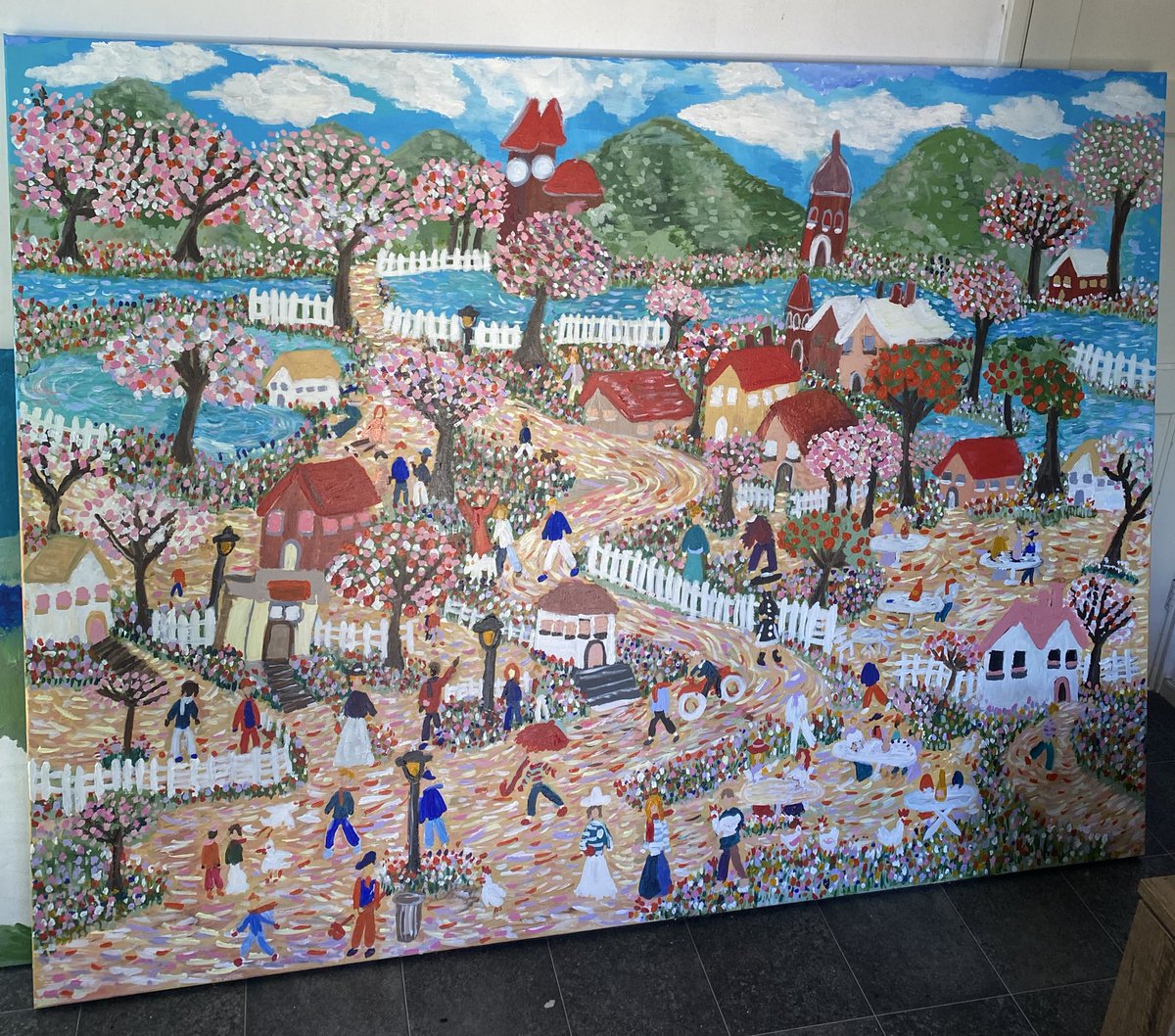 " Untitled " 150 x 200 cm. " Rarri Jackson".  painting.".