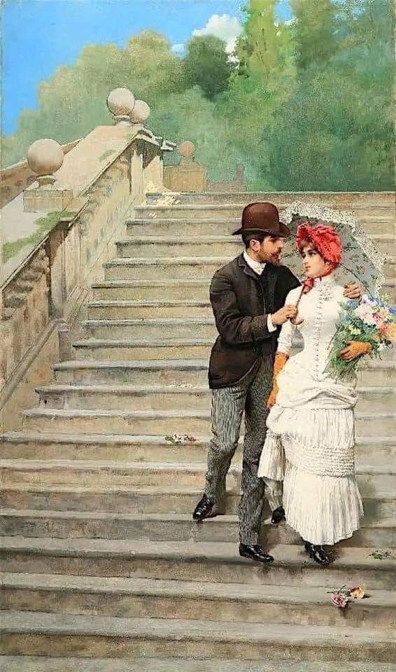 IsabelVasques7's tweet photo. 🎨Vittorio Matteo Corcos (Italian, 1859 - 1933)
Corteggiamenti, 1922 https://t.co/ID13DINWNj