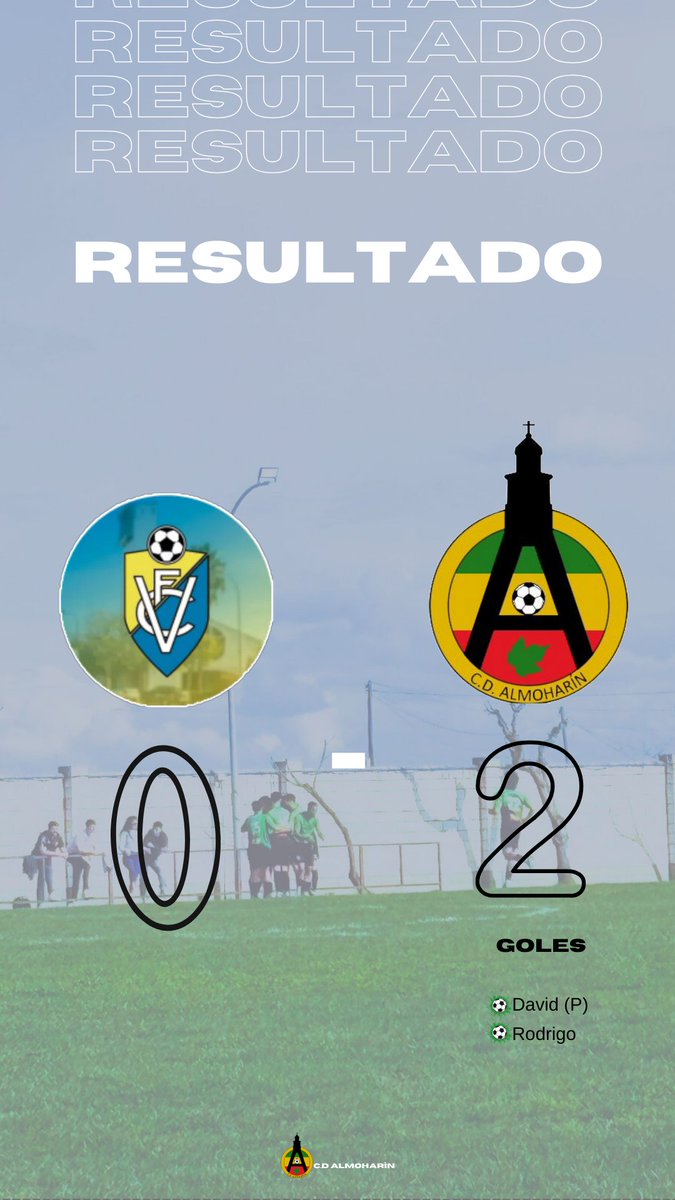 FINAL DEL PARTIDO!!
Partidazo el de nuestros verdes!!
Goles
David (p)
Rodrigo
Vamos a por el objetivo!!
Vamos VERDES!!
💚💚💚