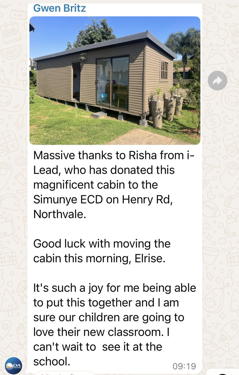 ILeadSelfDefens's tweet image. We donated our eco-cabin to a local ECD caring for 81 kids—and the community showed up in a big way! 🩷 More to come as we share this incredible moment of collective action.
#ILeadEmpowers