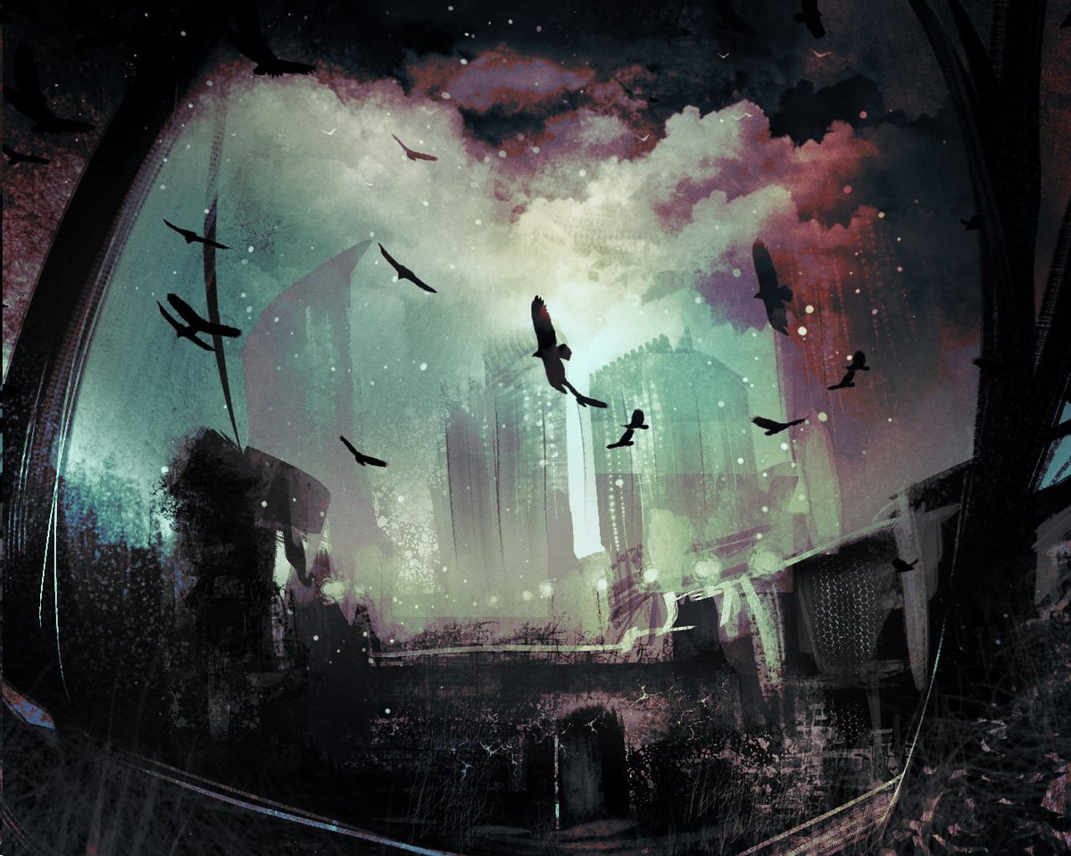 I been played with brush settings and such.
Doodled this dreamy background and something mystery i can see there, maybe that's a colors... wait, are feathered race doesn't looks like furries, or government drones? Oh right—BIRDS AREN’T REAL. 🕵️‍♂️✏️ #FurryArt #BirdsArentReal