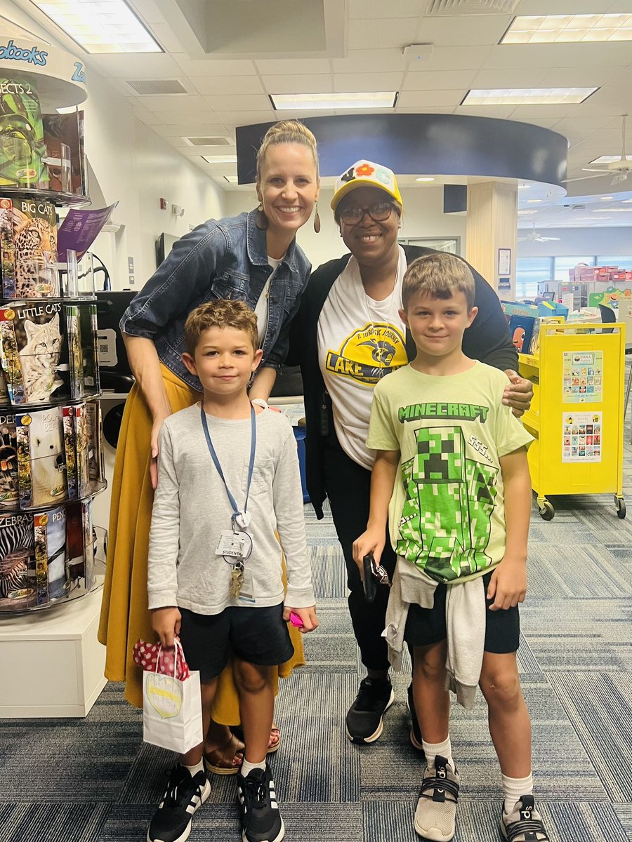 Principal for the Day and Mrs. Varnell for the Day! So much fun with these boys. <a href="/LPEPanthers/">Lake Park Elementary</a>