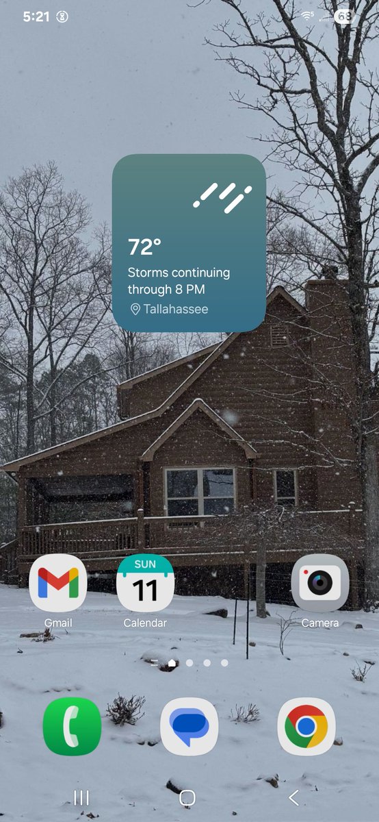 The_Real_Hank_'s tweet photo. @LadyDemosthenes Our place in the North Ga Mtns during snow.. https://t.co/29tN9UmB7L
