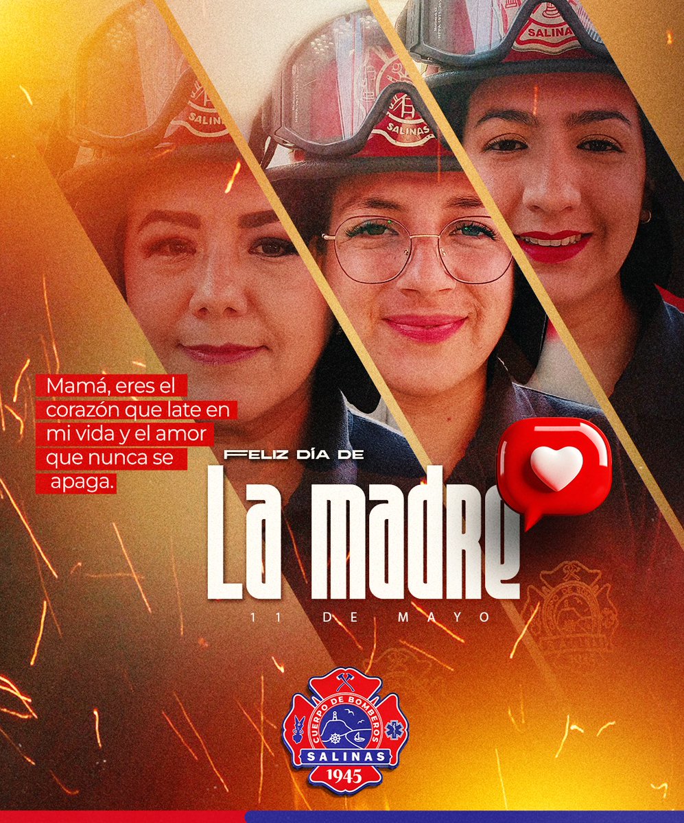 Porque no hay palabra que alcance ni regalo que iguale todo lo que haces. 

Hoy es tu día, #Mamá 🤱🏻. Gracias por ser fuerza, ternura y amor en una sola persona. 

¡Feliz Día de las Madres! 🌹

#AbnegaciónyDisciplina 🚒