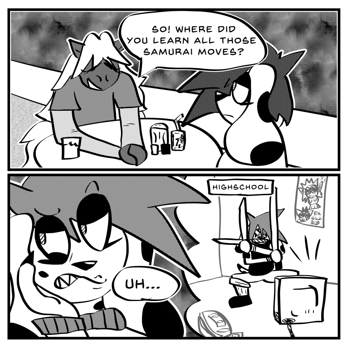 The Samurai Way (Ft. Rebecca and Percy)

#art #furry