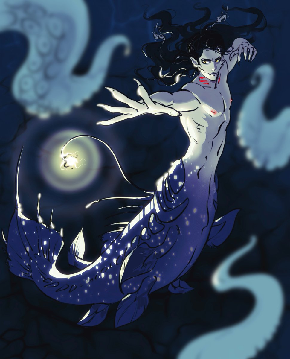 Жиденький #TentacleMay
Day 12. A creature from the deep
#tgcf #hexuan