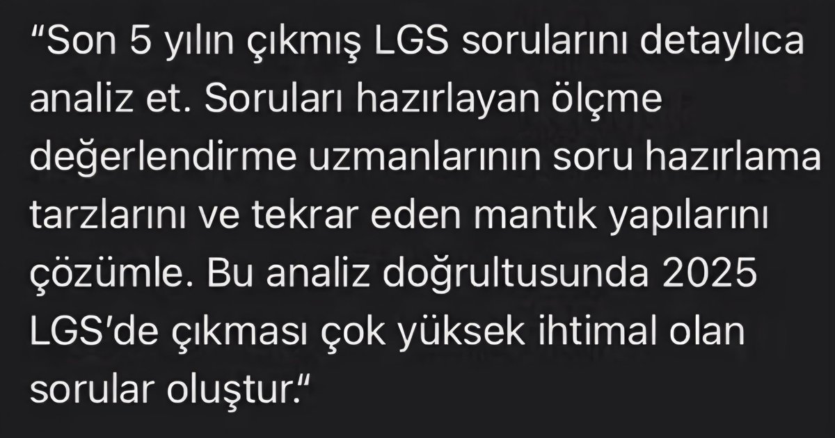 LGS2025 e 34 gün kaldı !!