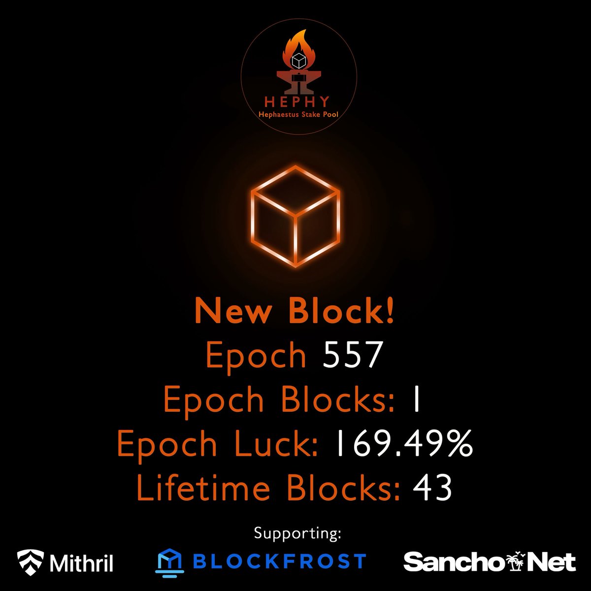 Always a relief getting that first block in after a KES rotation, no matter how many times I do it 😅🥳

One closer to 50 lifetime blocks 💪🏻

Consider supporting a small yet active contributor to the ecosystem!

#Cardano $ADA #CardanoCommunity