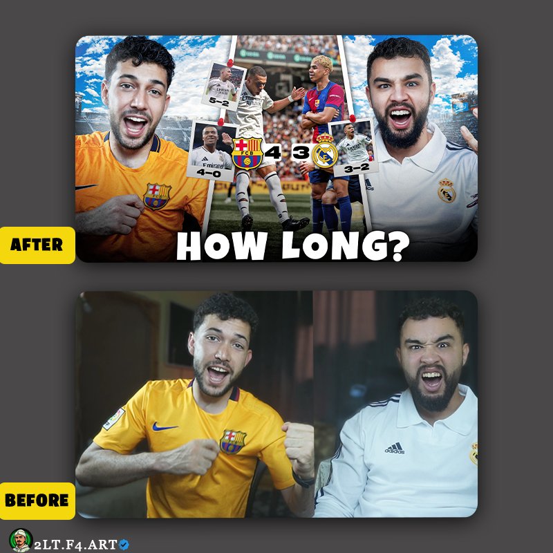 yahya_BJ1's tweet photo. I made this thumbnail for elclasico video
WHAT DO YOU THINK?

#design #thumbnail #GraphicDesign https://t.co/Hf4V2qzdLm