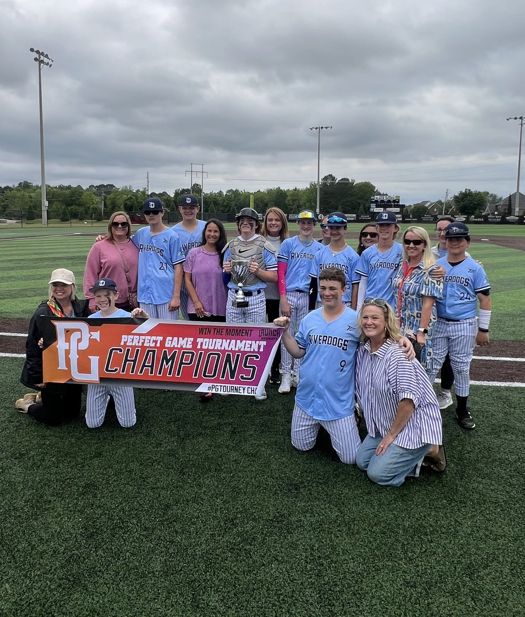 A great start to the summer for our 14U RiverDogs-Wynn as they win the PG Deep South Mother’s Day tourney! The tournament MVP goes out to all the MOMS who sat in the rain all weekend to support the boys! Happy Mother’s Day!🏆⚾️ #BuiltBy256
