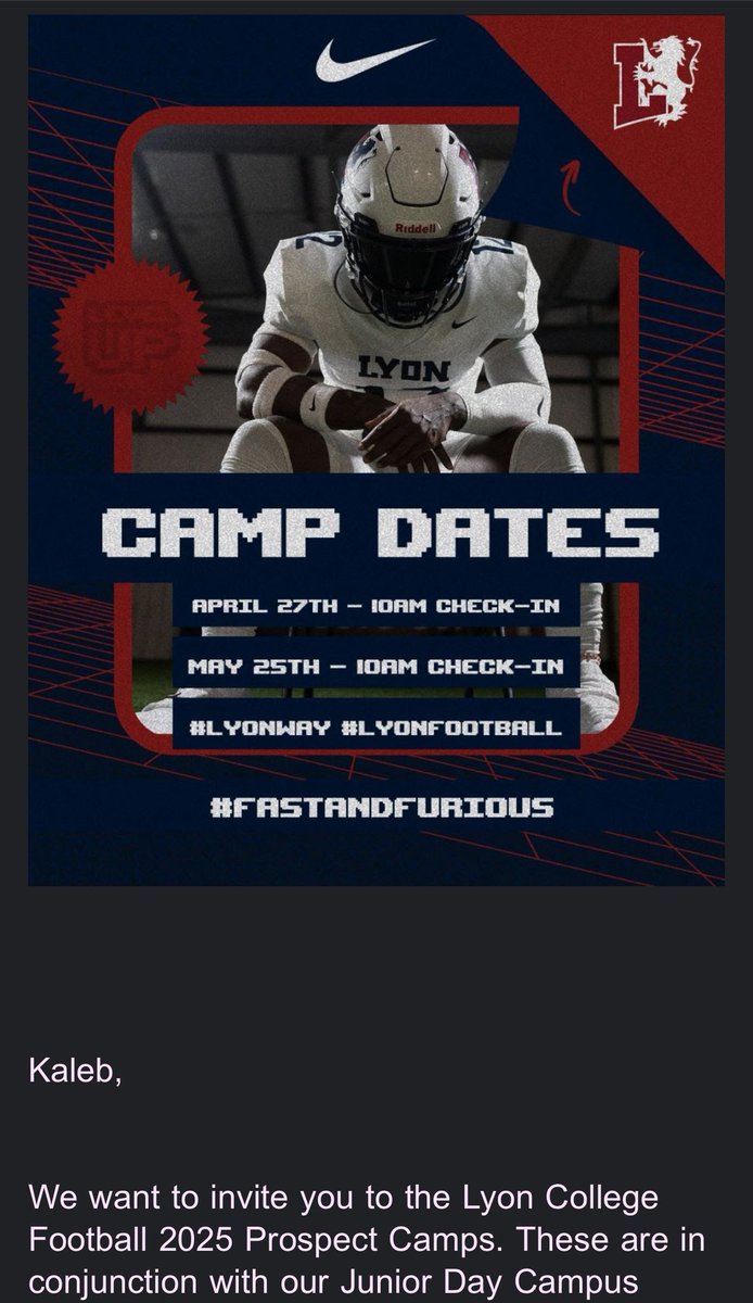 Kaleb Tubbs (@kaleb_tubbs52) on Twitter photo Thank you <a href="/_Lyon_Football/">Lyon Scots Football</a> for the invite! <a href="/LyonHBC/">Chris Douglas 🏈</a> <a href="/CoachPaider/">Andy Paider</a> <a href="/PABruinFootball/">PA Bruin Football</a> <a href="/PrepRedzoneAR/">Prep Redzone Arkansas</a> Thank you <a href="/_Lyon_Football/">Lyon Scots Football</a> for the invite! <a href="/LyonHBC/">Chris Douglas 🏈</a> <a href="/CoachPaider/">Andy Paider</a> <a href="/PABruinFootball/">PA Bruin Football</a> <a href="/PrepRedzoneAR/">Prep Redzone Arkansas</a>