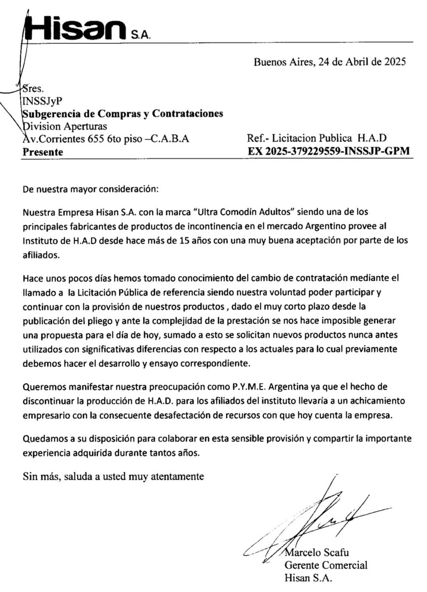 diagonalesweb's tweet photo. ⭕️ | ÚLTIMO MOMENTO: A través de una licitación exprés, EL PAMI LE PAGÓ U$S 450 MILLONES A UNA SOCIEDAD ANÓNIMA POR PAÑALES QUE TIENEN UN SOBREPRECIO DEL 20%.

‼️ Otras empresas, que no llegaron a licitar, DENUNCIAN QUE LA LICITACIÓN FUE FRAUDULENTA.

❌ LA CORRUPCIÓN AVANZA.