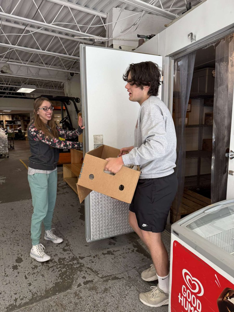 Sorting food and restocking at CCAP 🛒
