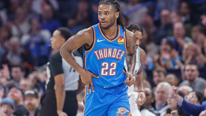 Cason Wallace came up big on the road in Game 4.

Thunder was down 55-61.

Wallace went 3-3 from 3 over the next 6 minutes.

His last 3 gave OKC a 75-73 lead.

OKC never trailed again.

Wallace is the youngest regular rotation player remaining in the playoffs at 21 years old.