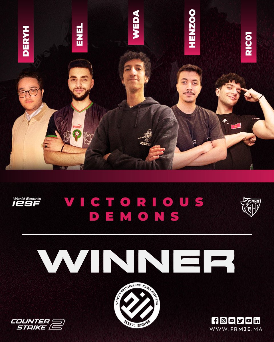 We’ll proudly represent Morocco in the African Qualifiers for WEC 2025! 
GGs to my team !