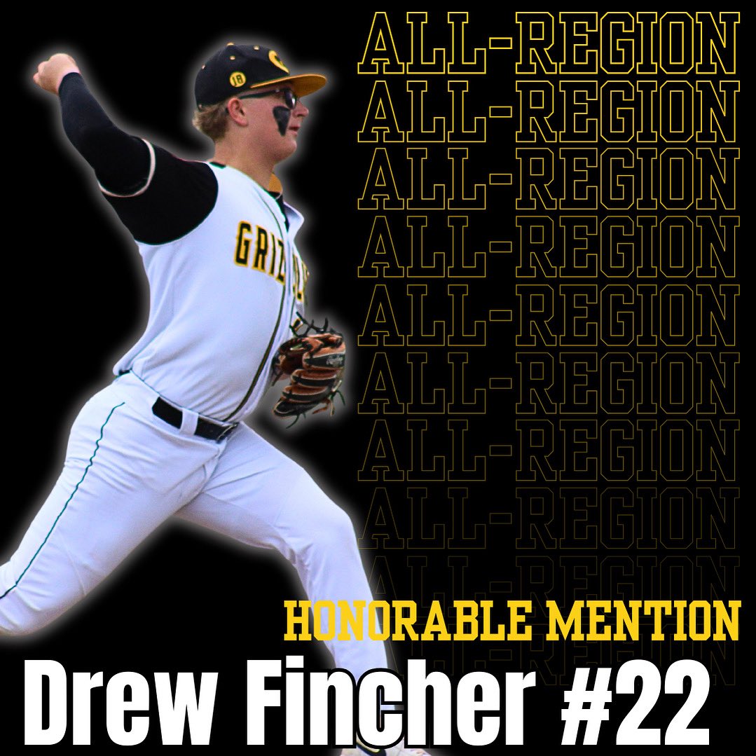 Congratulations to senior Andrew Fincher for earning 5A North All-Region Honorable Mention!
#GalenaBaseball #GoldStandard