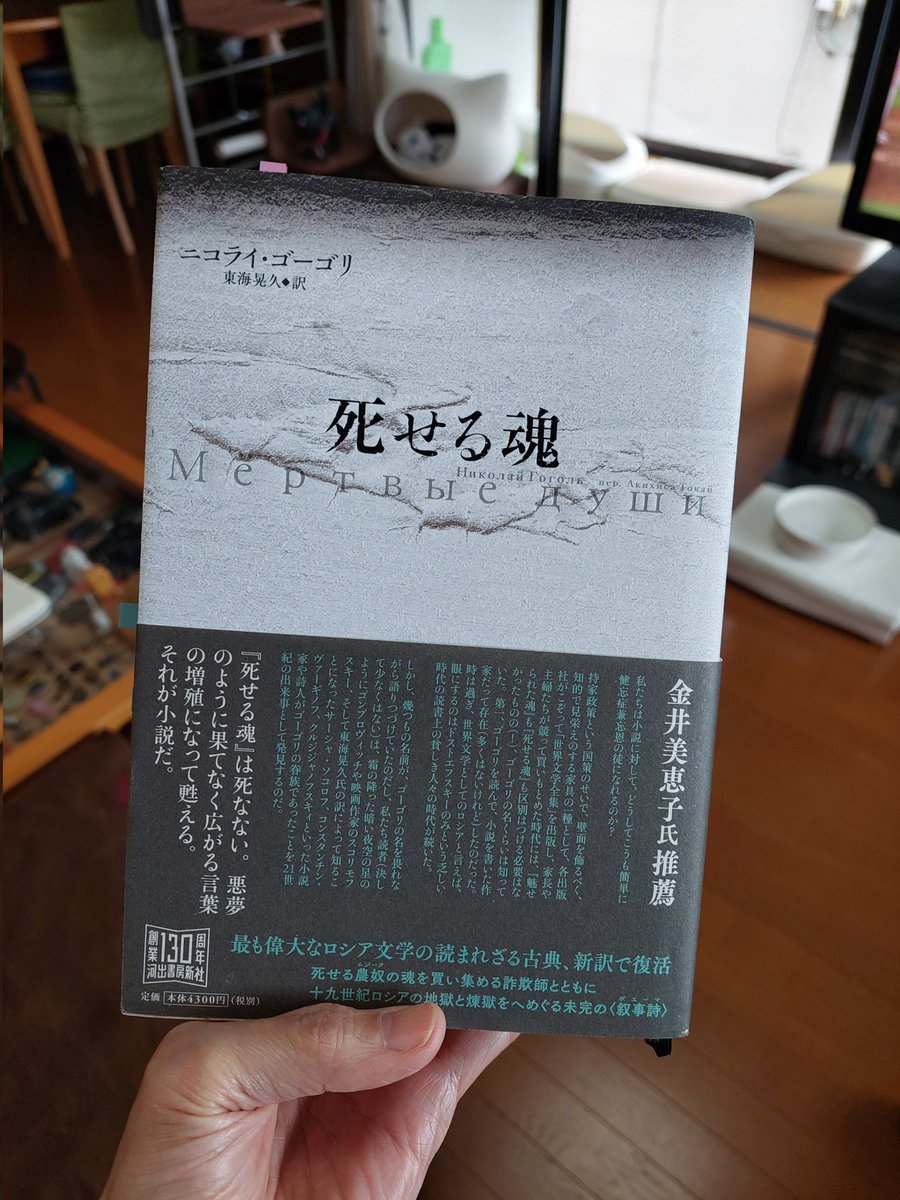 ニコライ・ゴーゴリ『死せる魂』を読み終わる。何の予備知識もなく読み