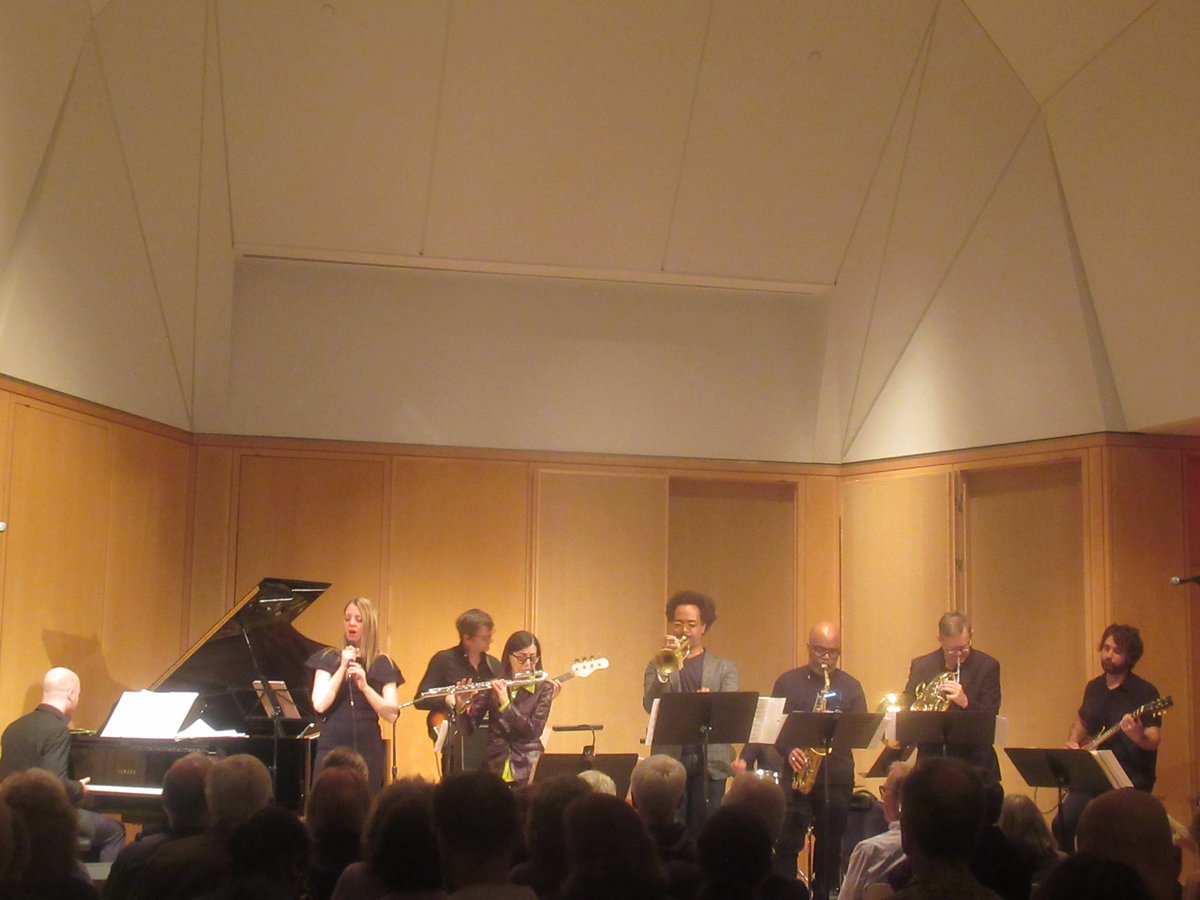 #RecentlyInCT / #RecentConcertsInCT:
The <a href="/JamieBaumFlute/">Jamie Baum</a> Septet+ (nine altogether)
@WiltonLibrary's Brubeck Room, 5/10/2025
Saxophone: @jaleelShaw