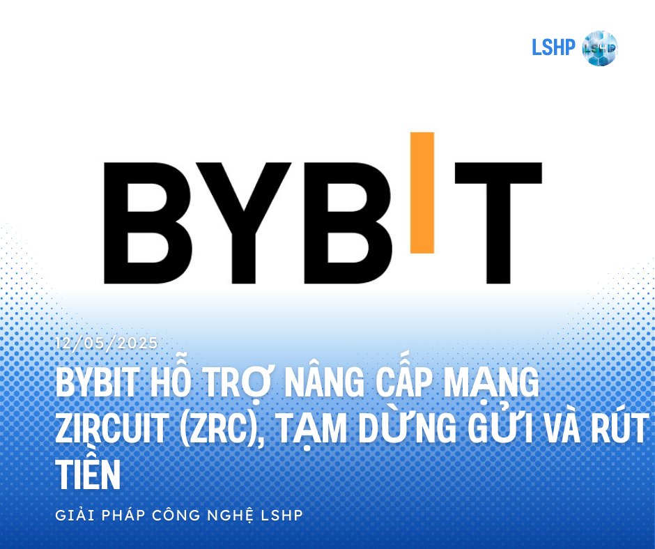 LSHP686868's tweet photo. ⚡️Sàn giao dịch Bybit thông báo hỗ trợ nâng cấp mạng Zircuit (ZRC), dự kiến diễn ra vào ngày 12 tháng 5 lúc 16:00 UTC, với dịch vụ gửi và rút tiền tạm dừng từ 15:30 UTC cùng ngày, trong khi hoạt động giao dịch vẫn không bị ảnh hưởng.
#Bybit #LSHP #Crypto https://t.co/qwWtMJgZx4