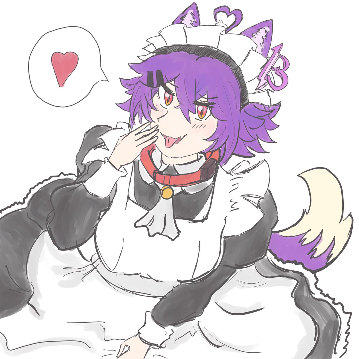 azukatsushi's tweet image. Day 497 - was from Maid day, I just forgot to post ehe #neggplanted