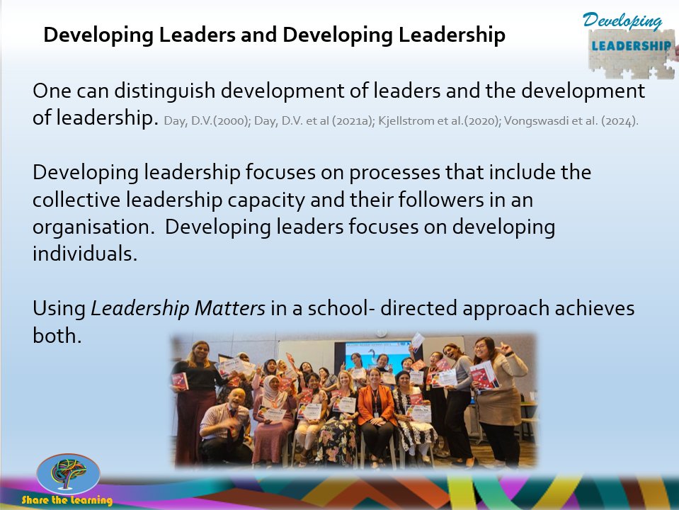 Developing #Leadership  in isolation from your team, your fellow leaders, your values, your mission and vision is less effective compared to developing leadership in an integrated approach. <a href="/LshipMatters/">Leadership Matters</a> can be used individually but works well in a collaborative approach.