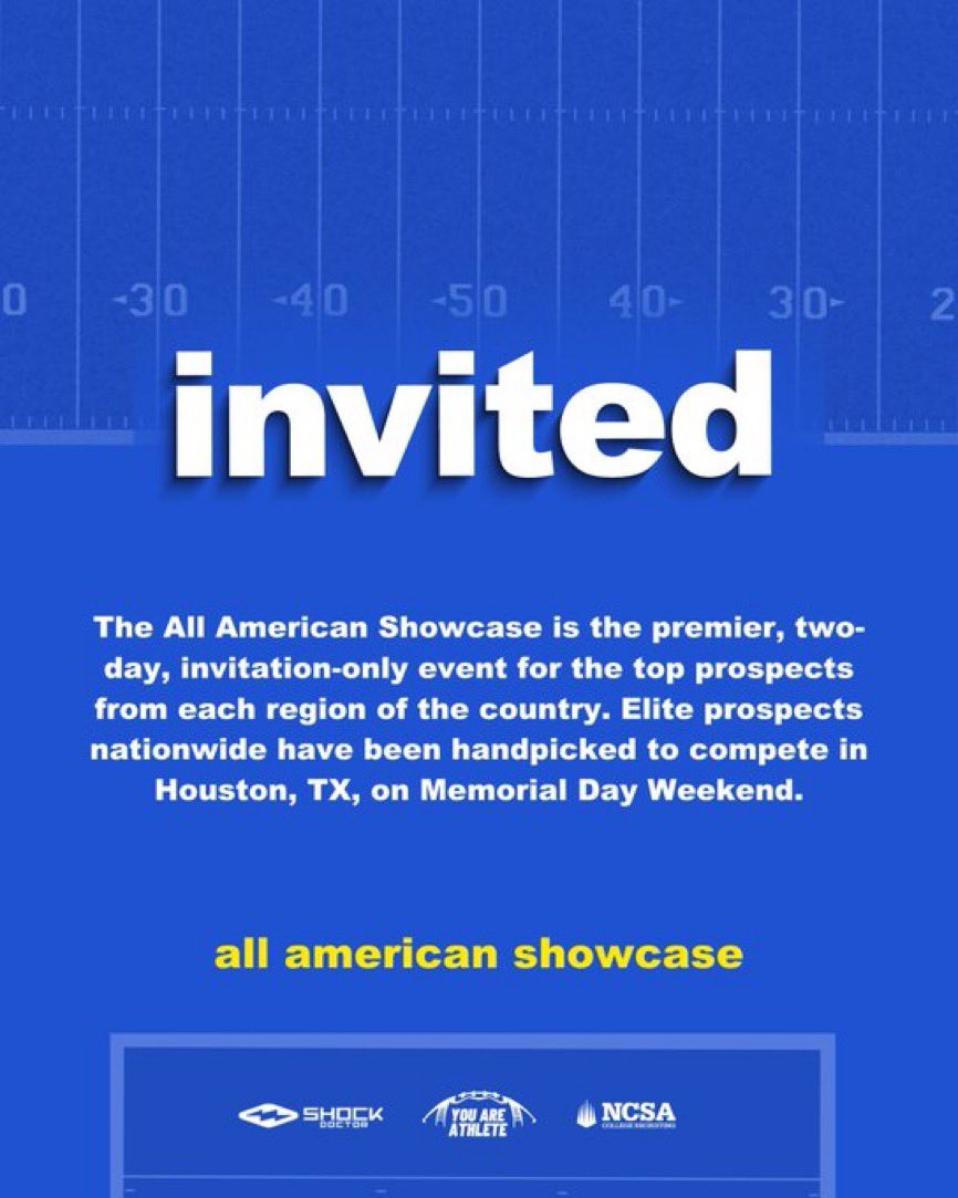 Carson Withers (@carsonwithers0) on Twitter photo Thank you <a href="/youareathlete/">You Are Athlete</a> for the camp invite. Canโt wait to come up to Houston to showcase my skills!
<a href="/mansfield_fb/">Mansfield Football</a> Thank you <a href="/youareathlete/">You Are Athlete</a> for the camp invite. Canโt wait to come up to Houston to showcase my skills!
<a href="/mansfield_fb/">Mansfield Football</a>