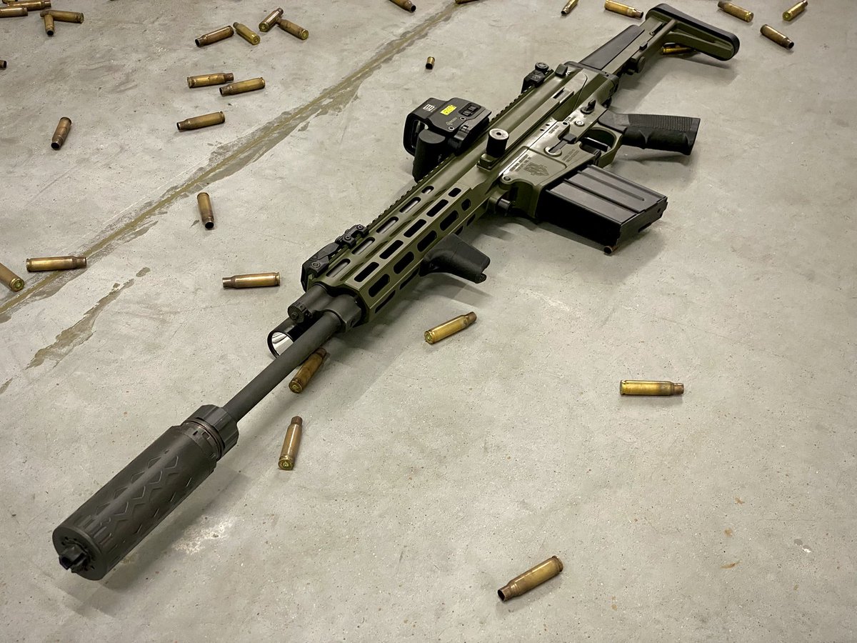 Reject minimal suppressor gap, embrace battle rifle aesthetic