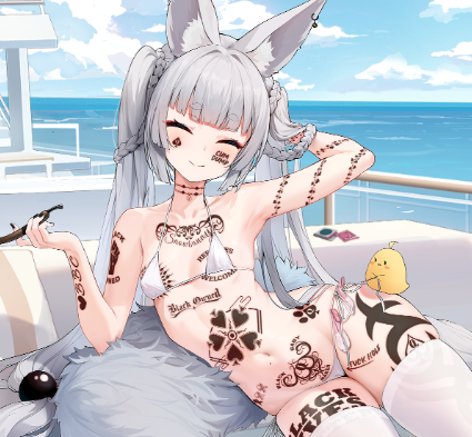 Mod for Asanagi swimsuit~ edit made by me! I don't usually do edits but a very important person asked me for it so :3 This mod will only be available for my supporters on p*treon but don't worry! next week I'll be uploading Anchorage's 3D swimsuit mod for everyone!