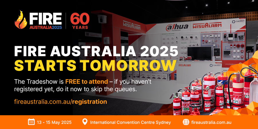 Fire Australia 2025 starts tomorrow!

Register for your FREE pass now and skip the queues.

🔗 fireaustralia.com.au/registration/

#fireprotection #tradeshow #FA25 #ICCSydney