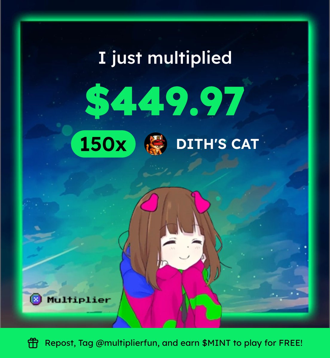 GM Gang!

Stay up and don't leave the trench
We're all believers

Thanks $CYCLOPS <a href="/multiplierfun/">Multiplier</a> on <a href="/AbstractChain/">Abstract</a>