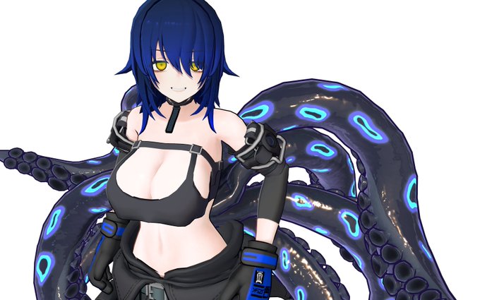 デフォルトでは設定していませんが
実はタレ目モードがある
ブレンドシェイプを探してみてください
#クラエナ 