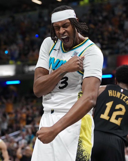 Texas Men’s Basketball (@texasmbb) on Twitter photo another big night for our guy Myles 🤘
20 pts (7-13 FG, 4-4 threes), 7 reb, 3 ast
<a href="/Original_Turner/">Myles Turner</a> | #NBAPlayoffs another big night for our guy Myles 🤘
20 pts (7-13 FG, 4-4 threes), 7 reb, 3 ast
<a href="/Original_Turner/">Myles Turner</a> | #NBAPlayoffs