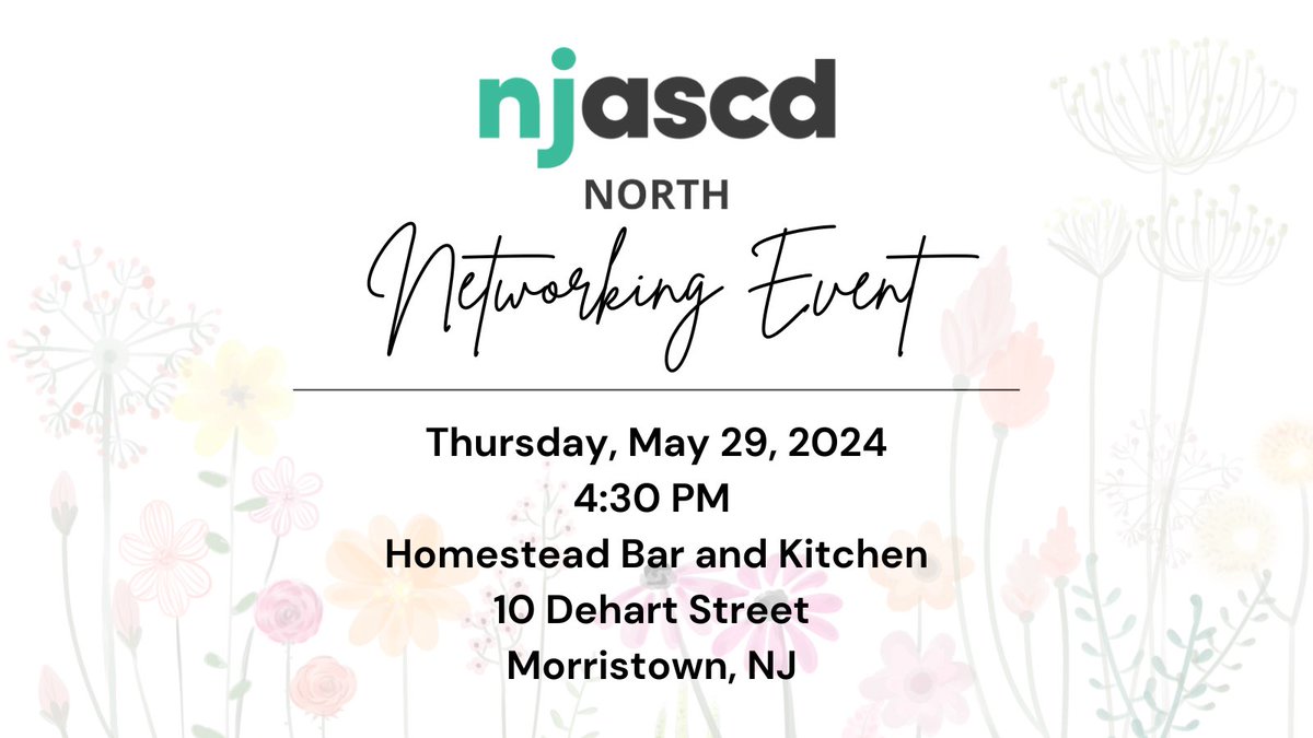 Meet us in Morristown! All are welcome to attend!